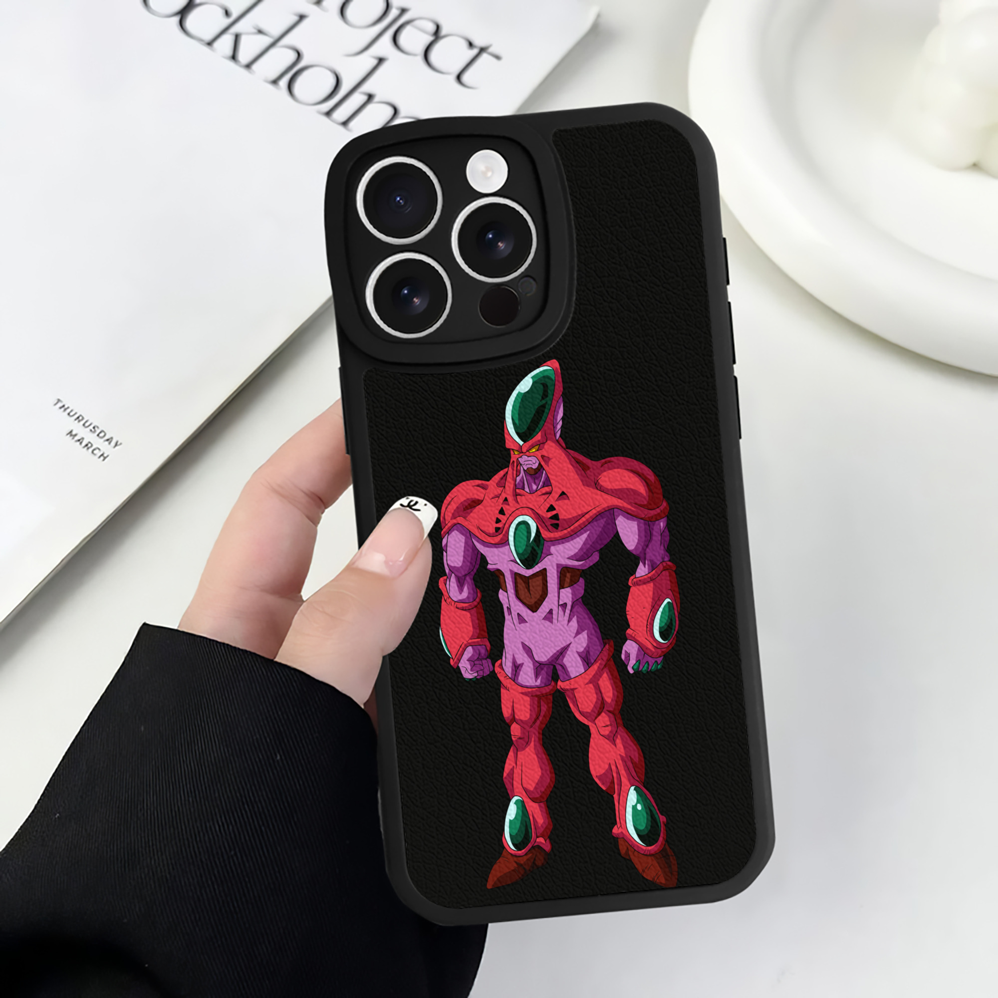 （画像用） ドラゴンボール DRAGON BALL 【iPhone 16シリーズ対応】シリコンスマホケース（レザー調） 材質：シリコン